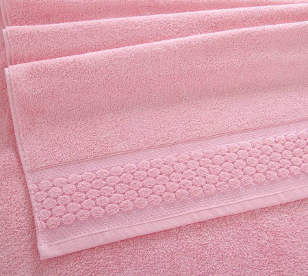 Махровое полотенце Comfort Life 70*140 см 500 г/м2 (Нормандия, розовый)